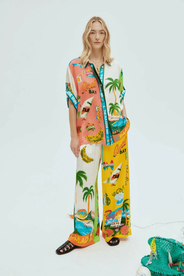 Alemais Paradiso Silk Shirt Multi Size AU 16 - 16 / Multi - Outfit Sets