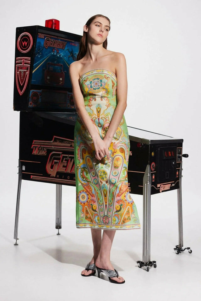 Alemais Pinball Bodice Midi Dress Multi Size AU 16 - 16 / Multi - Dresses