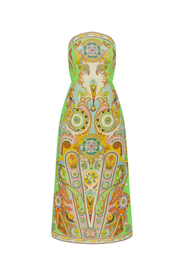 Alemais Pinball Bodice Midi Dress Multi Size AU 16 - 16 / Multi - Dresses