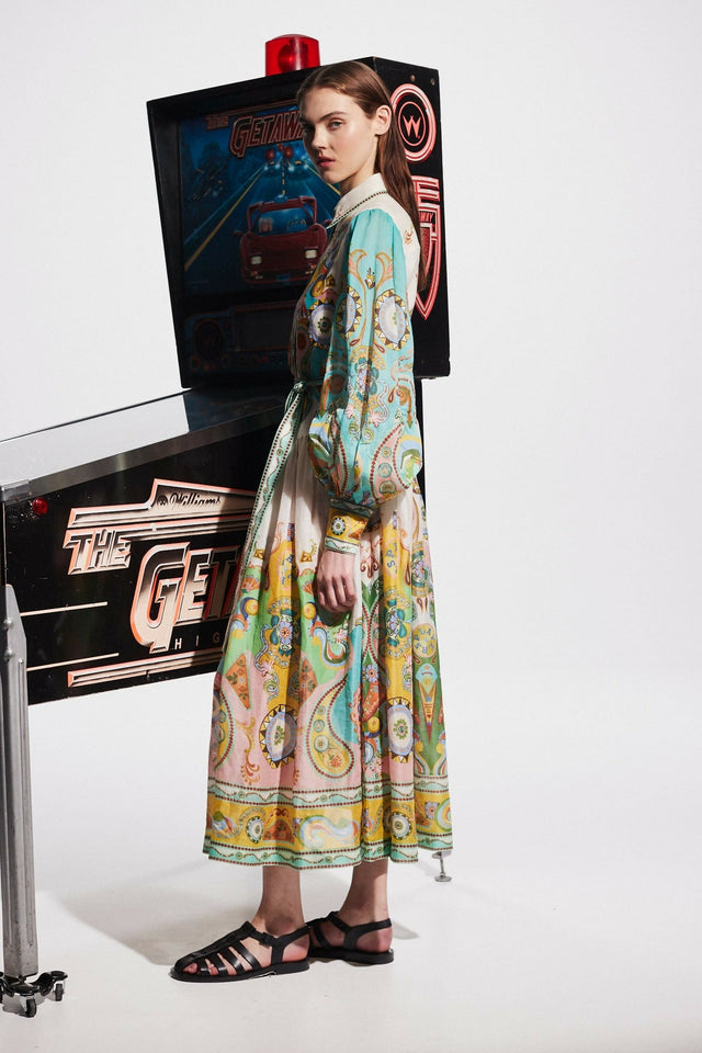 Alemais Pinball Shirtdress - 12 / Multi - Dresses