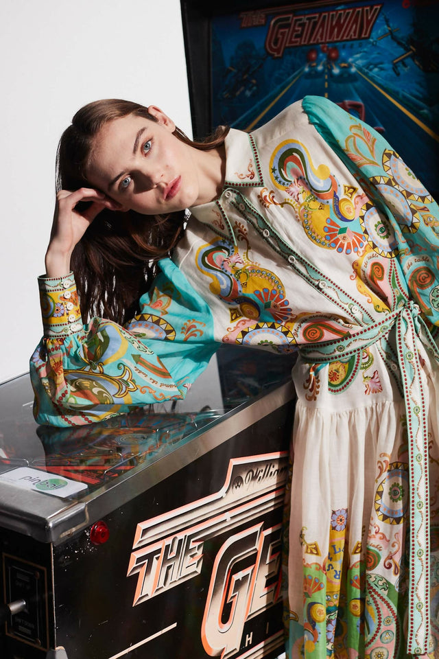 Alemais Pinball Shirtdress - 12 / Multi - Dresses