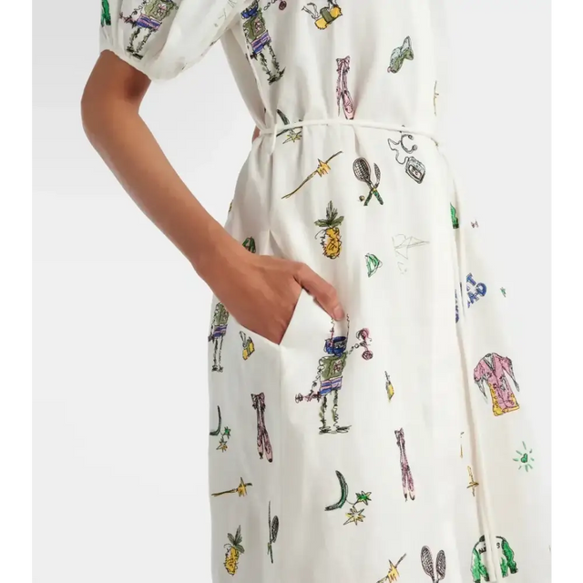 Alemais Play Embroidered Shirtdress in White Size 10 - 10 / Multi - Dresses