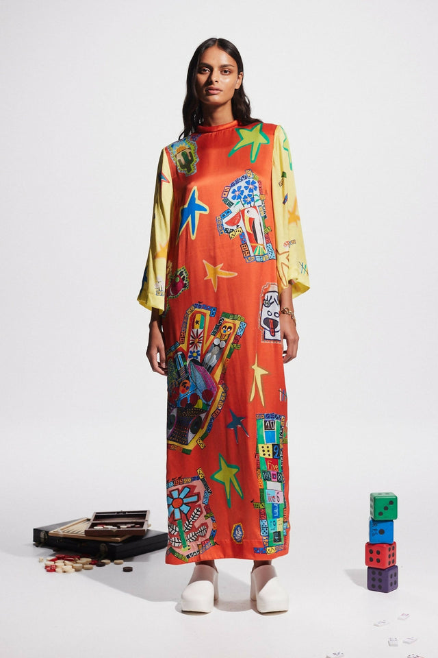 Alemais Players Midi Dress Multi Size AU 14 - 14 / Print - Dresses