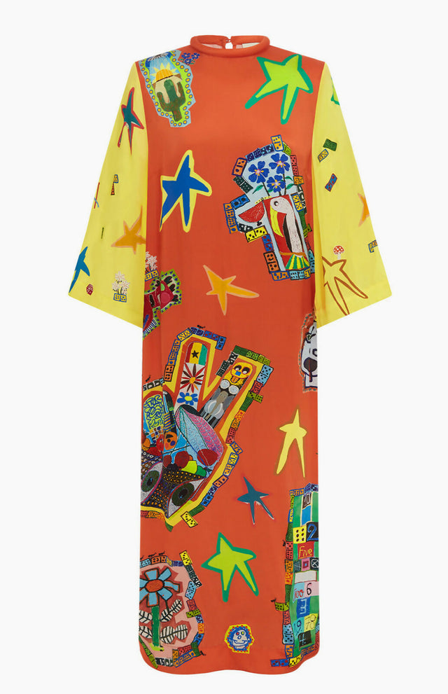 Alemais Players Midi Dress Multi Size AU 14 - 14 / Print - Dresses