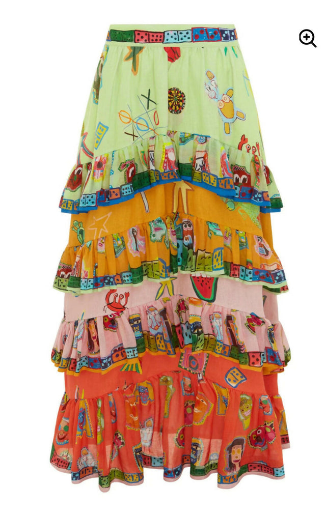 Alemais Players Tiered Skirt Multi Size AU 16 - 16 / Multi - Skirts