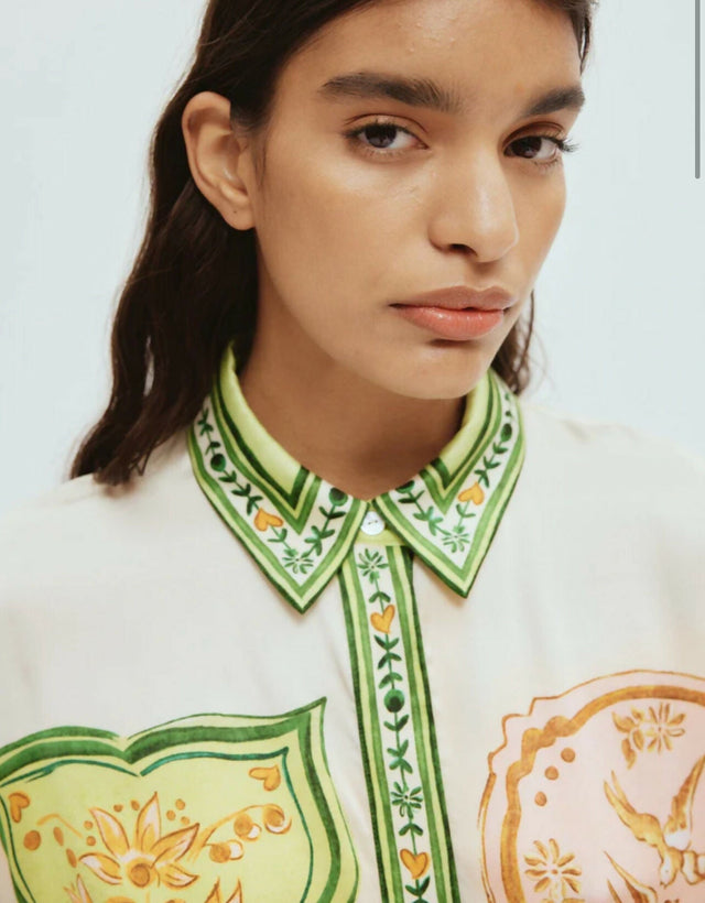Alemais Porcelain Shirt and Short Set Multi Print Size 16 - 16 / Multi - Outfit Sets