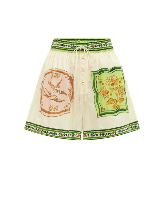 Alemais Porcelain Shirt and Short Set Multi Print Size 16 - 16 / Multi - Outfit Sets