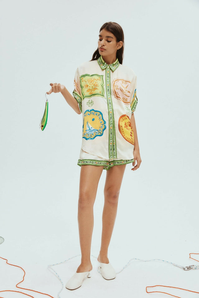 Alemais Porcelain Silk Set - Size 10/12 - Outfit Sets