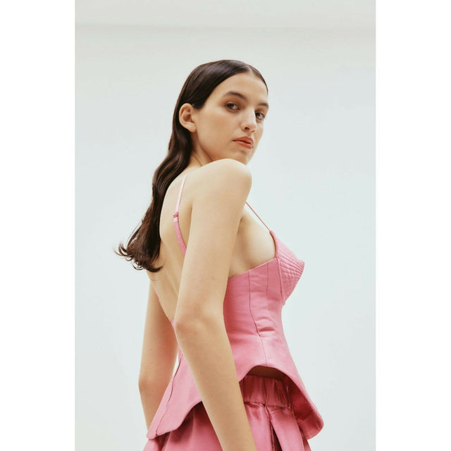 Alemais Priscilla Corset Top Pink Size 12 - 12 / Pink - Shirts & Tops