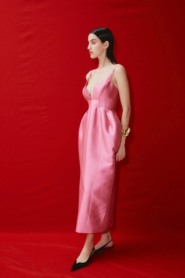 ALEMAIS - Alemais PRISCILLA SCULPT MIDI DRESS