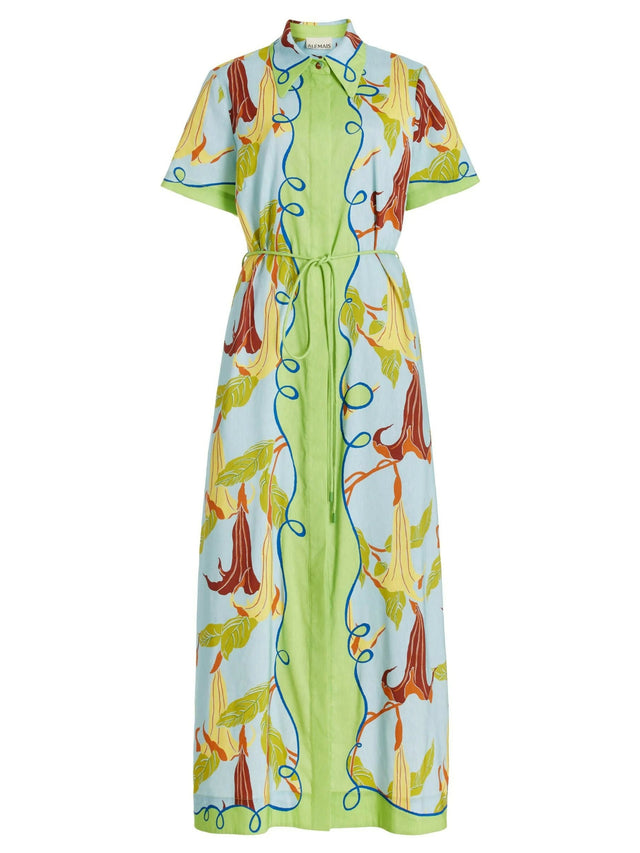 Alemais Rafaela Midi Dress Print Size 14 - 14 / Green - Dresses