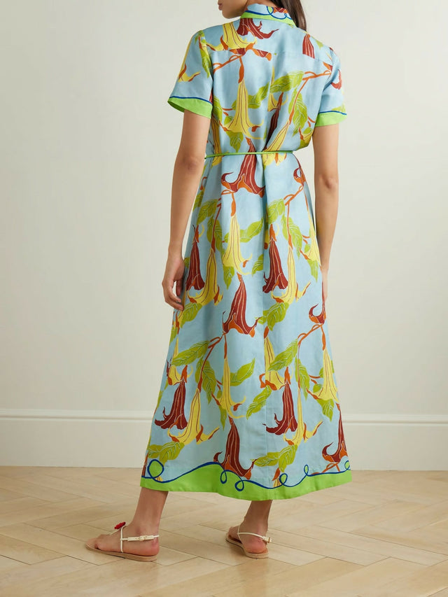Alemais Rafaela Midi Dress Print Size 14 - 14 / Green - Dresses