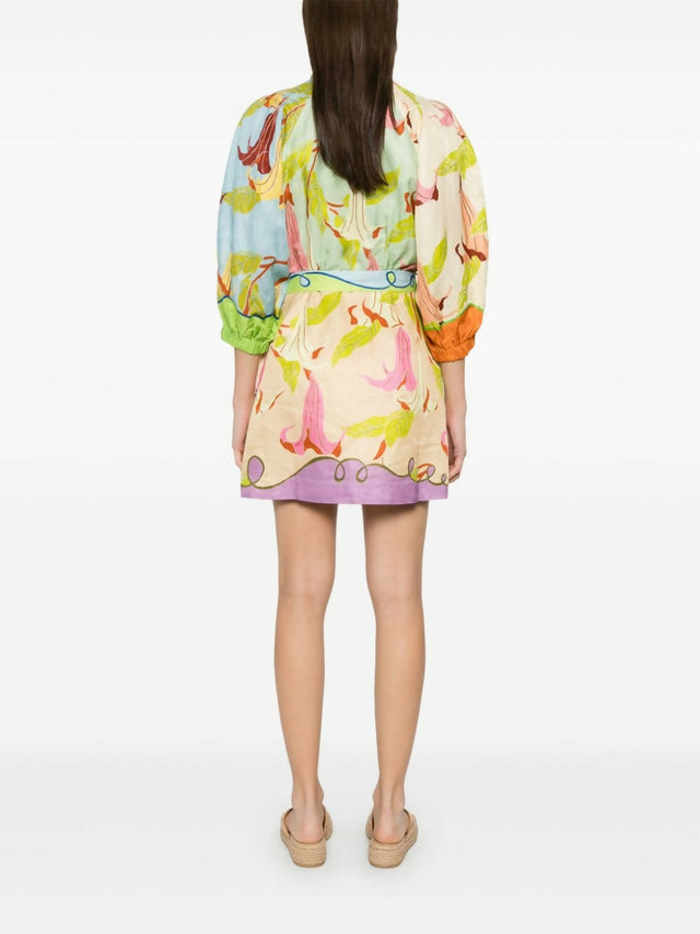 Alemais Rafaela Mini Dress Size 8 - 8 / Multi - Dresses