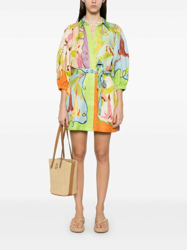 Alemais Rafaela Mini Dress Size 8 - 8 / Multi - Dresses