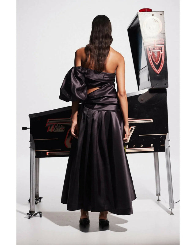 Alemais Regent Noir Gown Black Print - 8 / Black - Dresses