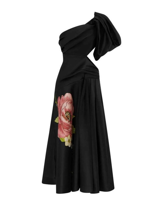 Alemais Regent Noir Gown Black Print - 8 / Black - Dresses