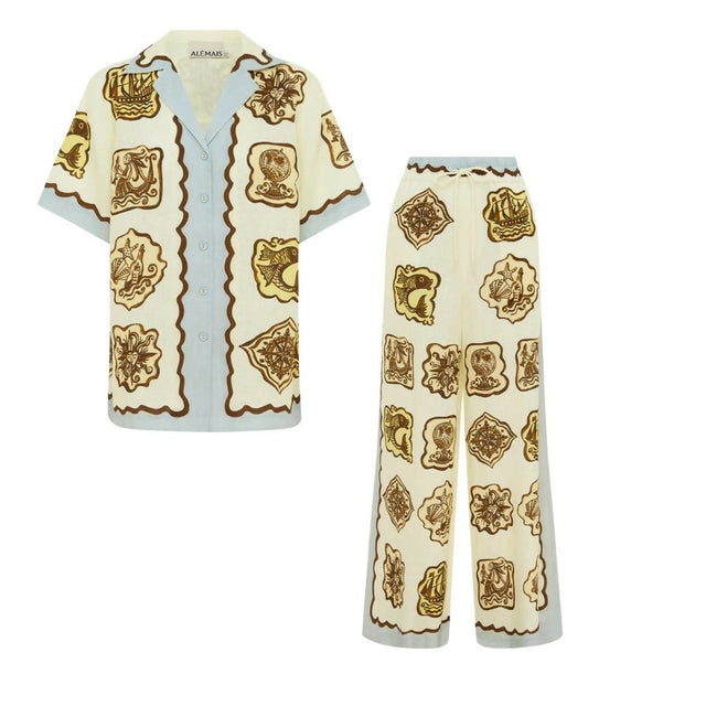 Alemais Relic Top and Pant Set - 6 / Print - Outfit Sets