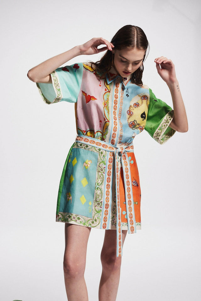 Alemais Rummy Mini Dress Multi Size 14 & 16 - Dresses