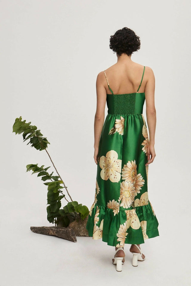 Alemais Sage Midi Dress - 10 / Green - Dresses
