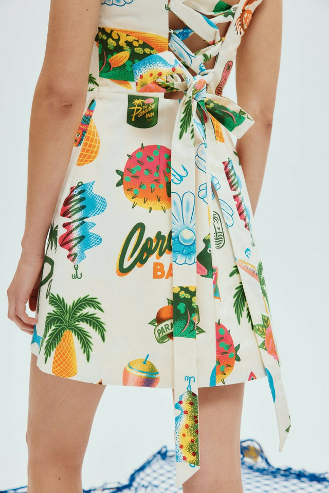 Alemais Samaki Mini Dress Multi Print Size 16 - 16 / Print - Dresses
