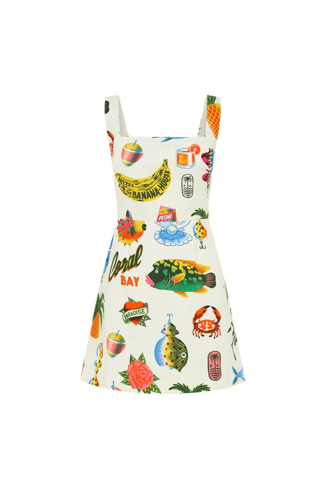 Alemais Samaki Mini Dress - Size 14 - 14 / Print - Dresses