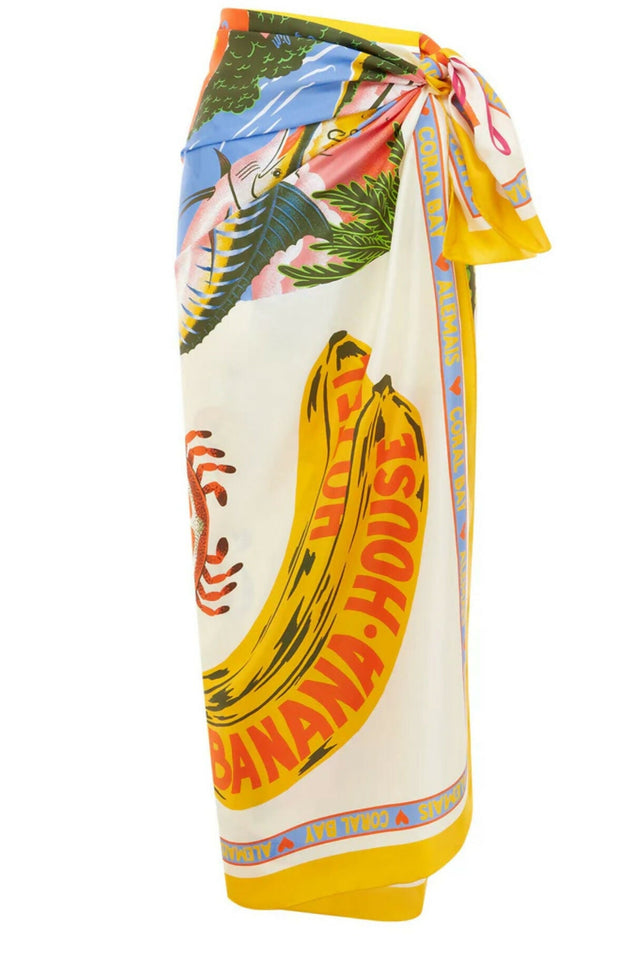 Alemais Samaki Wrap Skirt Print Size 16 - Multi - Skirts