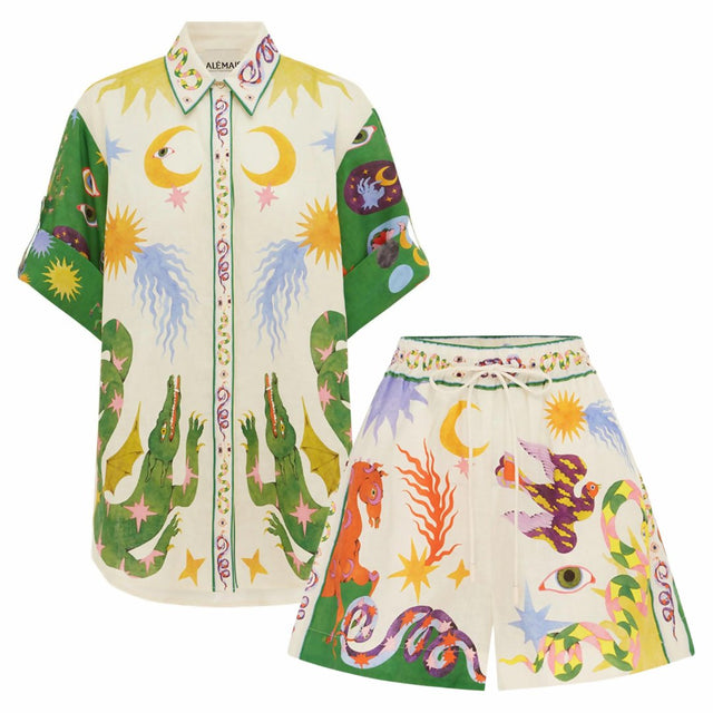 ALEMAIS - Alemais Seeker Shirt And Short Set