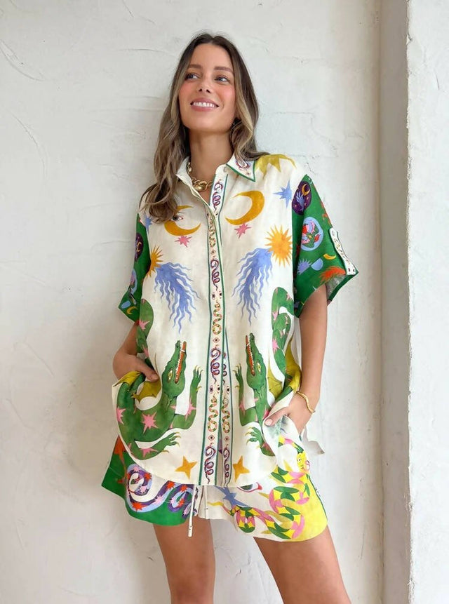 ALEMAIS - Alemais Seeker Shirt & Short Set