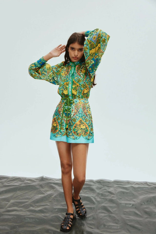 Alemais Sofie Blouse and Shorts Set Size 16 - 16 / Print - Outfit Sets