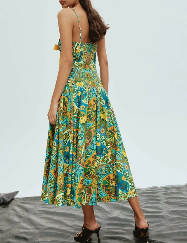 Alemais Sofie Midi Dress Multi Size 10 - 10 / Multi - Dresses