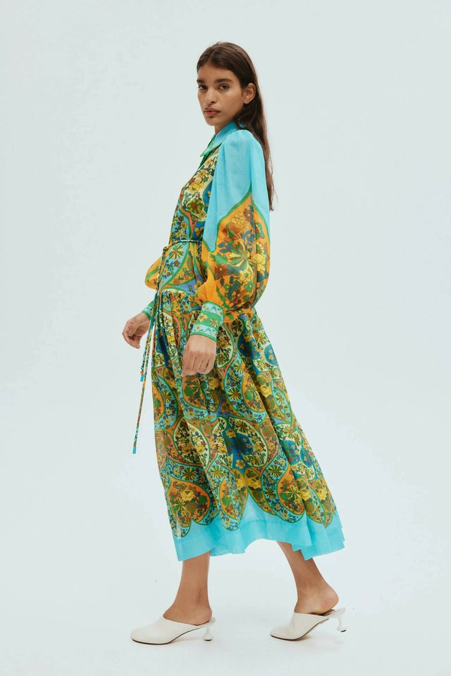 Alemais Sofie Shirt Dress In Multi Size 12 - 12 / Multi - Dresses