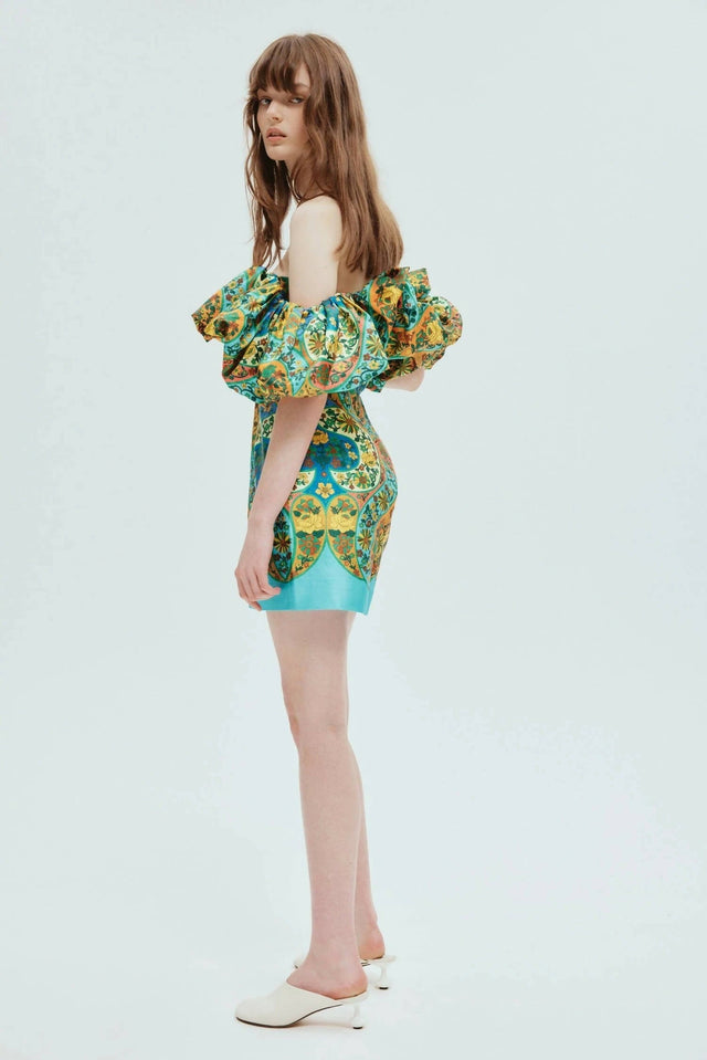 Alemais Sofie Off Shoulder Dress In Multi Size 12 - 12 / Multi - Dresses