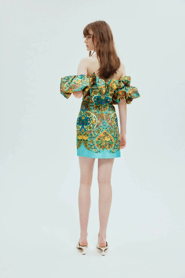 Alemais Sofie Off Shoulder Dress In Multi Size 12 - 12 / Multi - Dresses