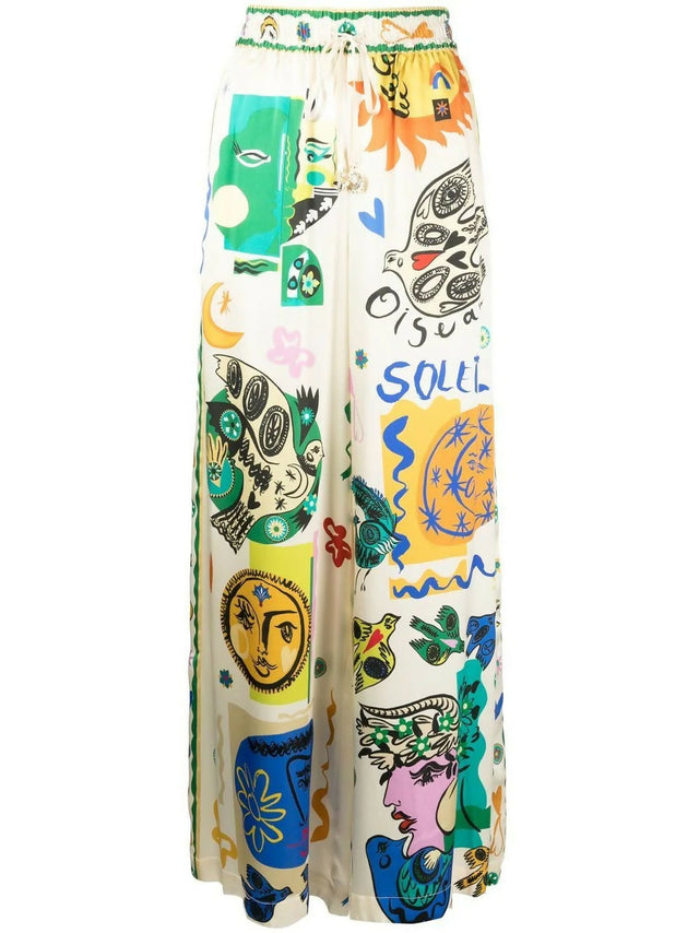 Alemais Soleil Silk Shirt & Pant Set - Size 8 & 10 - Outfit Sets