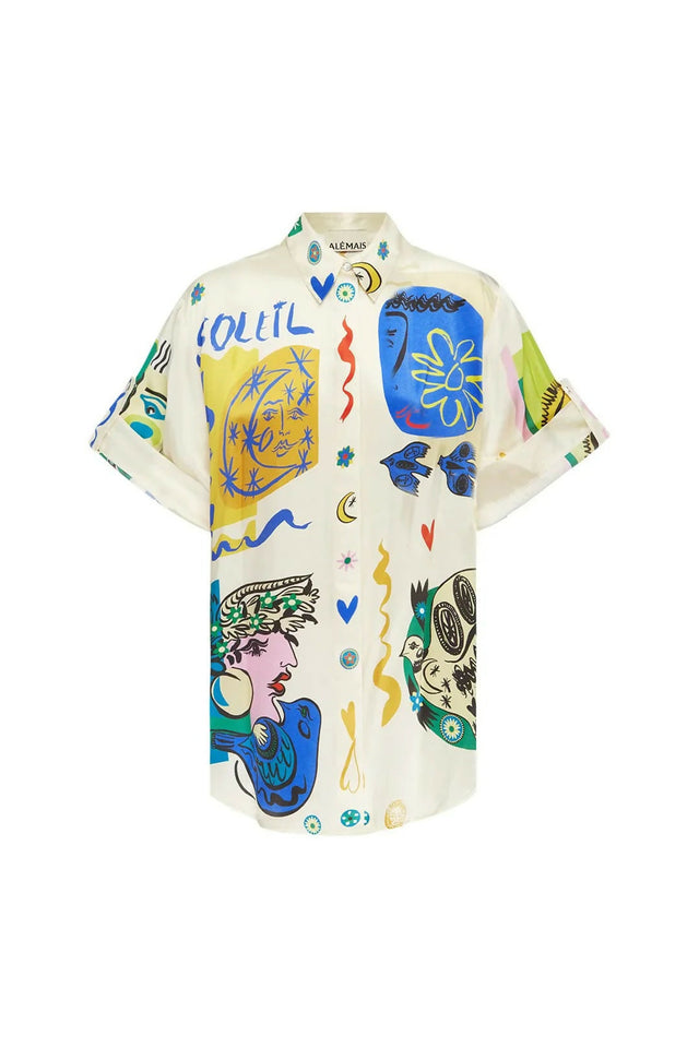 Alemais Soleil Silk Shirt & Pant Set - Size 8 & 10 - Outfit Sets