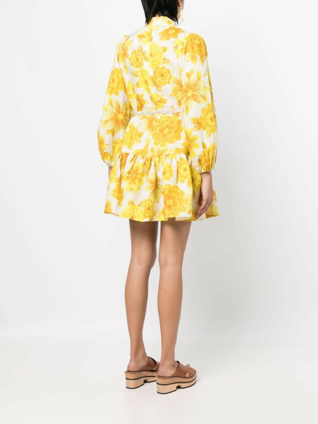Alemais Sonny Mini Yellow Size AU 14 - Dresses