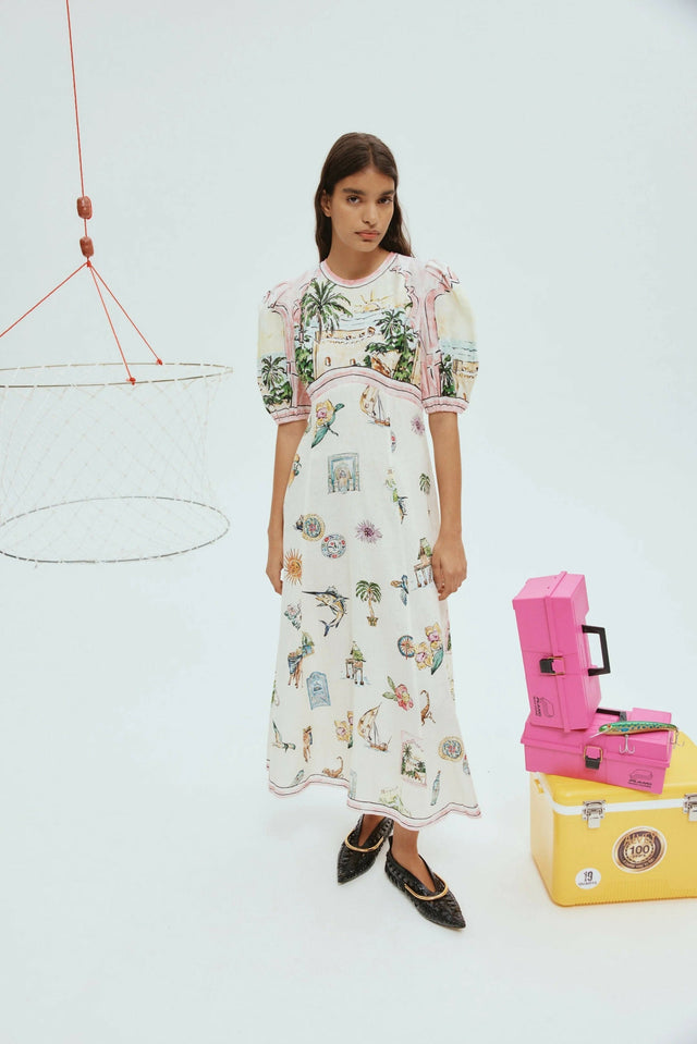 Alemais Sunset Midi Dress Size 10 & 12 - Dresses