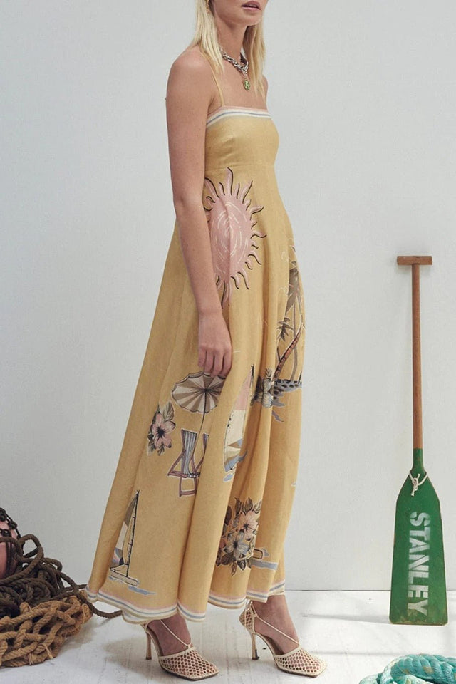 ALEMAIS - Alemais Sunset Shades Dress