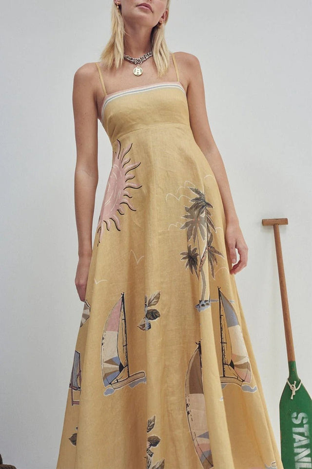 ALEMAIS - Alemais Sunset Shades Dress