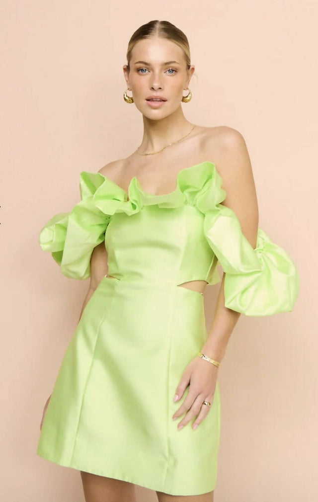 ALEMAIS - Alemais Suzi Off Shoulder Mini Dress