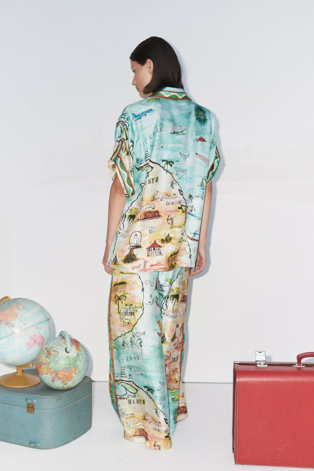 Alemais Swell Silk Shirt and Pant Set - Outfit Sets