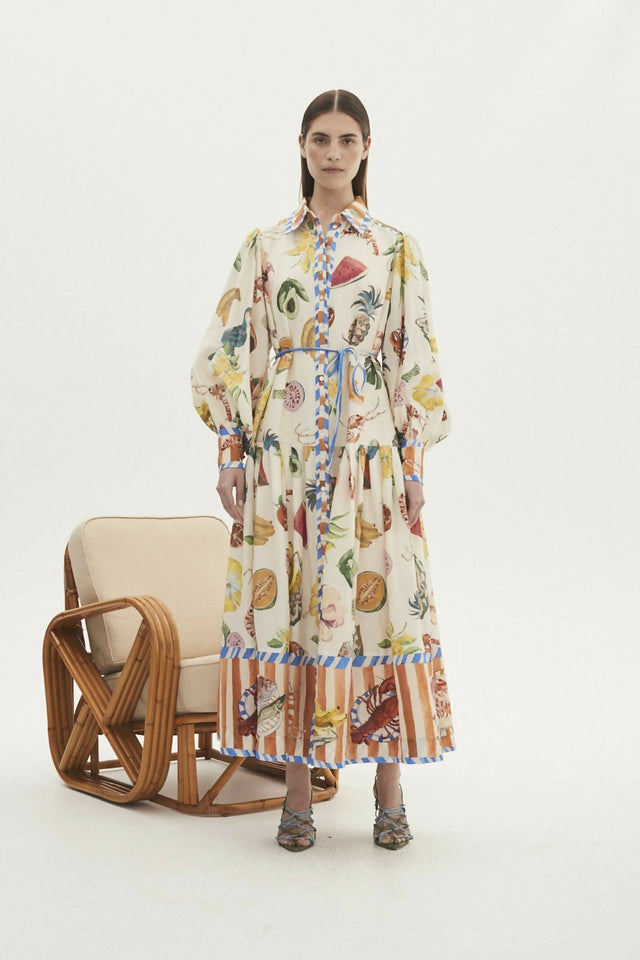 Alemais Theo Shirtdress Multi Size 10 - 10 / Print - Dresses
