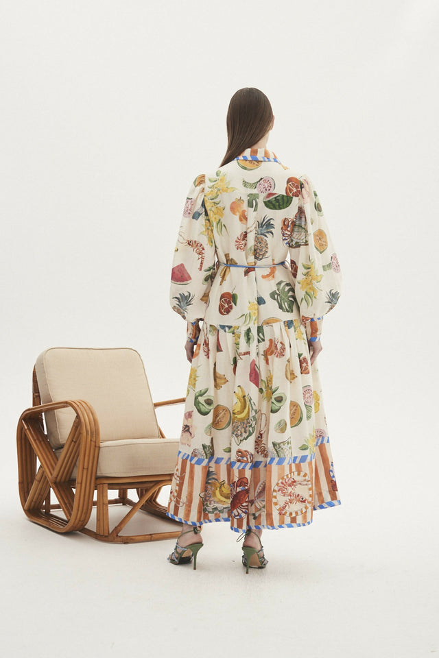 Alemais Theo Shirtdress Multi Size AU 12 & 14 - Dresses
