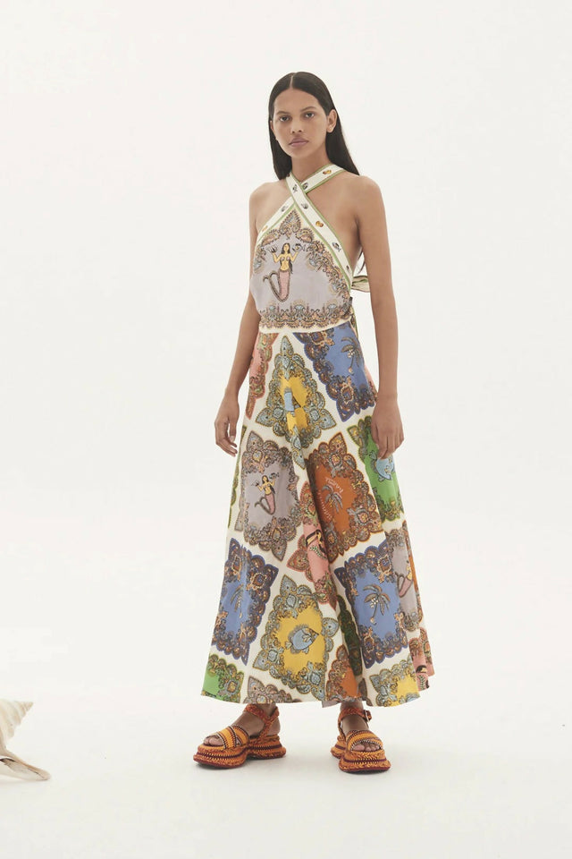 Alemais Trippy Troppo Halter Dress - Dresses