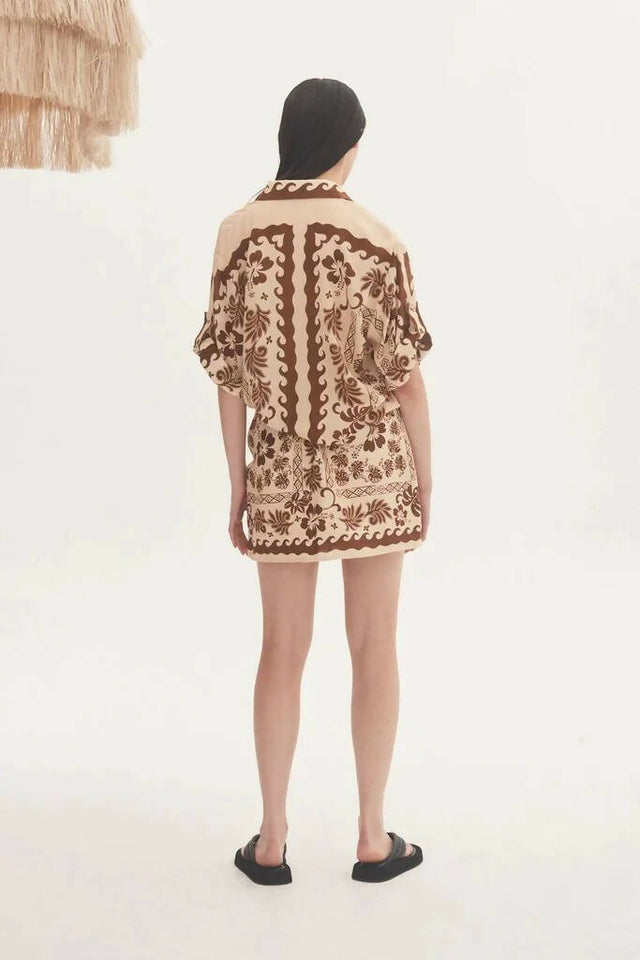 ALEMAIS - Alemais Tropic Shirt and Sarong Skirt Set