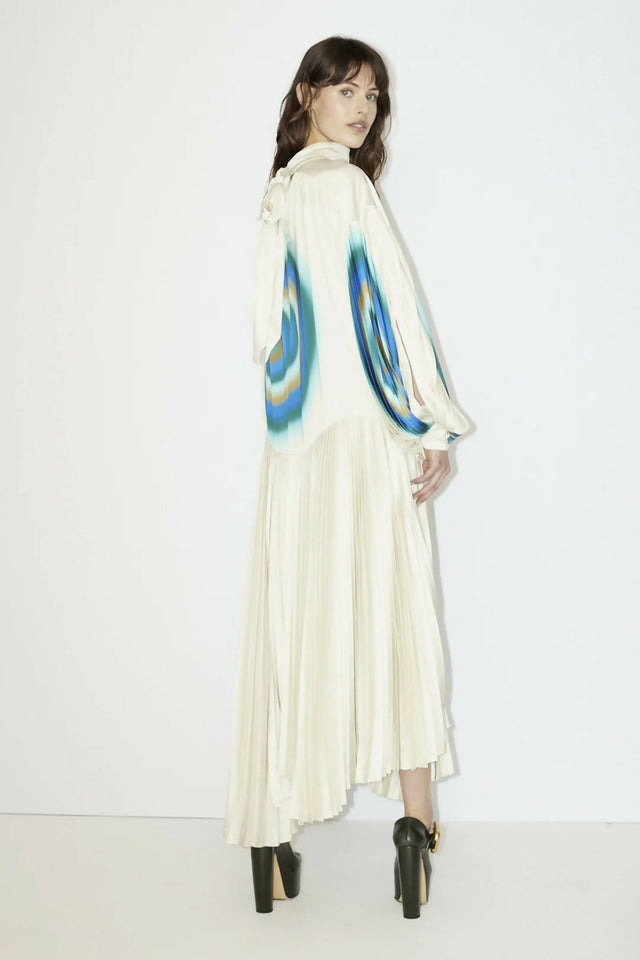 Alemais Una Pleated Midi Dress in Pearl Size 14 - 14 / Multi - Dresses