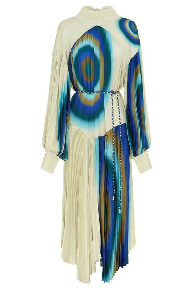 Alemais Una Pleated Midi Dress in Pearl Size 14 - 14 / Multi - Dresses
