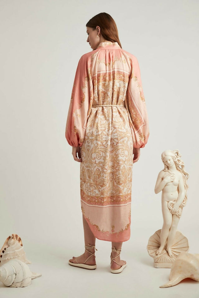Alemais Ursula Shirtdress Pink Multi Size AU 14 - 14 / Pink - Dresses