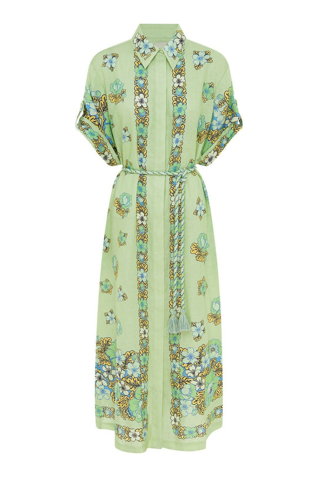 Alemais Velma Shirt Dress Green Size 14 - 14 / Green - Dresses