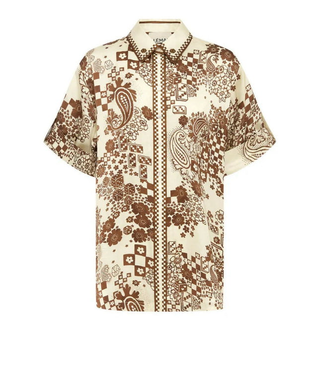 Alemais Vinnie Shirt and Pants Set Print Size AU 16 - 16 / Brown - Outfit Sets